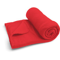 Manta polar de 145 x 95 cm y 180 gr personalizada rojo Manta polar de 145 x 95 cm y 180 gr personalizada rojo