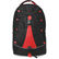 Mochila con cuerda decorativa con logo rojo