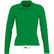 Polo de manga larga de mujer podium sols 210 barato verde pradera