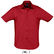 Camisa gama alta de hombre broadway sols 140 con logo rojo cardinal