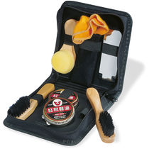 Set limpia calzado con cepillo personalizado negro Set limpia calzado con cepillo personalizado negro