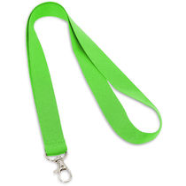 Lanyard simple con mosqueton para empresas verde claro Lanyard simple con mosqueton para empresas verde claro