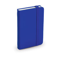 Mini bloc con banda elastica tapa polipiel personalizado azul Mini bloc con banda elastica tapa polipiel personalizado azul
