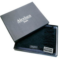 Bufanda luomo alexluca personalizada negro gris Bufanda luomo alexluca personalizada negro gris