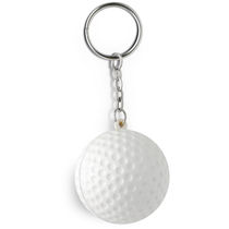Llavero pelota golf antiestres personalizado blanco Llavero pelota golf antiestres personalizado blanco