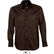 Camisa gama alta de hombre brighton sols 140 original marron oscuro