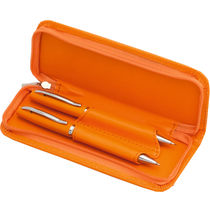 Set polipiel con boligrafo y portaminas personalizado Set polipiel con boligrafo y portaminas personalizado