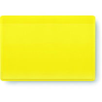 Tarjetero pvc 1 compartimento personalizado amarillo Tarjetero pvc 1 compartimento personalizado amarillo