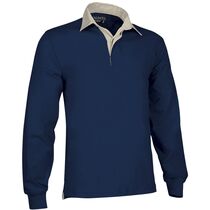 Polo rugby liso manga larga scrum 300 personalizado Polo rugby liso manga larga scrum 300 personalizado