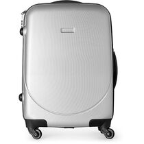 Maleta de 50 cm con 4 ruedas personalizada plata mate Maleta de 50 cm con 4 ruedas personalizada plata mate