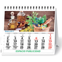 Calendario 2018 de mesa con espiral 16 x 14 cm personalizado Calendario 2018 de mesa con espiral 16 x 14 cm personalizado