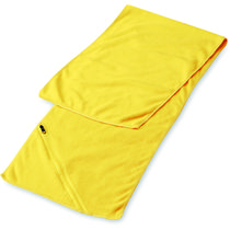Toalla absorbente de microfibra con bolsillo personalizada amarillo Toalla absorbente de microfibra con bolsillo personalizada amarillo