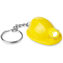 Linterna led en forma de casco personalizada amarillo Linterna led en forma de casco personalizada amarillo