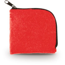 Monedero en fieltro barato rojo Monedero en fieltro barato rojo