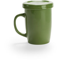 Taza de ceramica con tapa para te o infusiones personalizada Taza de ceramica con tapa para te o infusiones personalizada