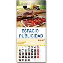 Mini calendario 2017 faldilla con iman prefabricado personalizado