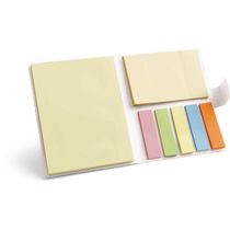 Set reciclado de notas y marcadores adhesivos personalizado Set reciclado de notas y marcadores adhesivos personalizado