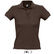 Polo pique 100 algodon de mujer people sols 210 economico marron chocolate