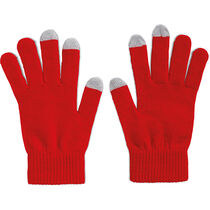 Guantes aptos para pantallas tactiles tacto rojo Guantes aptos para pantallas tactiles tacto rojo