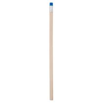 Lapiz de madera sin punta con goma color personalizado azul Lapiz de madera sin punta con goma color personalizado azul