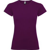 Camiseta con cuello fino de mujer bali roly 200 personalizada purpura Camiseta con cuello fino de mujer bali roly 200 personalizada purpura