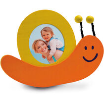 Marco de fotos en 4 divertidas formas personalizado naranja Marco de fotos en 4 divertidas formas personalizado naranja