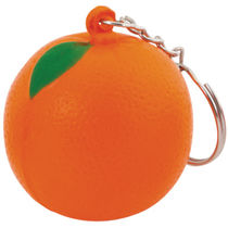 Llavero naranja antiestres personalizado Llavero naranja antiestres personalizado