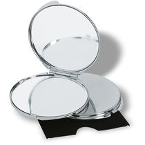 Espejo doble de lujo cromado personalizado plata brillante Espejo doble de lujo cromado personalizado plata brillante