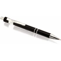 Boligrafo de plastico alexluca personalizado negro Boligrafo de plastico alexluca personalizado negro