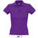 Polo pique 100 algodon de mujer people sols 210 personalizado morado oscuro