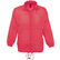 Chubasquero nylon sols con rinonera surf personalizado rojo coral