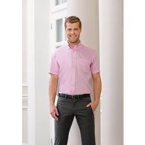 Camisa manga corta no necesita planchado de hombre russell 120 personalizada Camisa manga corta no necesita planchado de hombre russell 120 personalizada