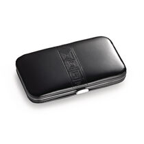 Set manicura estuche rigido negro de pu personalizado Set manicura estuche rigido negro de pu personalizado