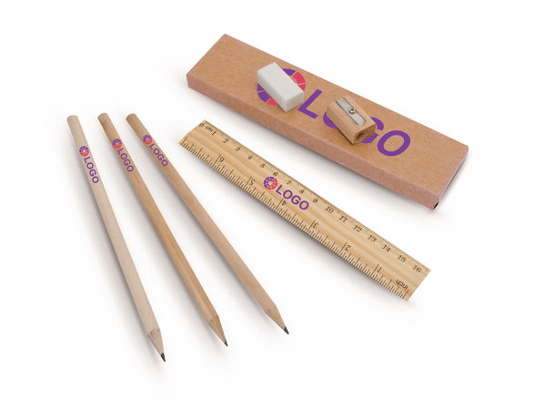 Lápices de madera con gomas de borrar