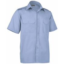 Camisa de manga corta de hombre vigilant 120 personalizada azul celeste Camisa de manga corta de hombre vigilant 120 personalizada azul celeste