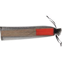 Abanico con varillas de bambu en funda personalizado Abanico con varillas de bambu en funda personalizado