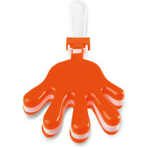 Clic clac mano para aplausos personalizado naranja Clic clac mano para aplausos personalizado naranja