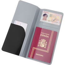 Funda para billetes de viaje en pvc personalizada negro Funda para billetes de viaje en pvc personalizada negro