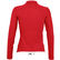 Polo de manga larga de mujer podium sols 210 con logo rojo