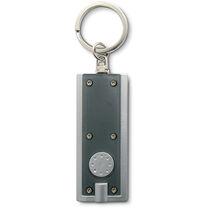 Llavero con linterna led barato gris transparente Llavero con linterna led barato gris transparente