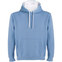 Sudadera con capucha bicolor urban roly 280 personalizada celeste blanco Sudadera con capucha bicolor urban roly 280 personalizada celeste blanco