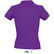 Polo pique 100 algodon de mujer people sols 210 personalizado morado oscuro