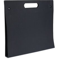 Carpeta reciclada con bloc notas y boli con logo negro Carpeta reciclada con bloc notas y boli con logo negro