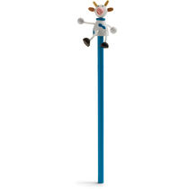 Lapiz de madera con munecos de animales personalizado azul claro Lapiz de madera con munecos de animales personalizado azul claro