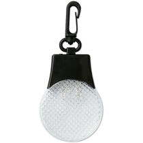 Reflectante rojo blanco con mosqueton personalizado blanco Reflectante rojo blanco con mosqueton personalizado blanco