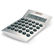 Calculadora solar basics de 12 digitos personalizada plata mate