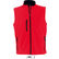 Chaleco hombre en soft shell rallye men sols economico rojo chili