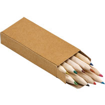 Caja de carton con 10 lapices personalizada Caja de carton con 10 lapices personalizada