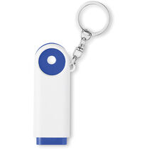 Linterna led llavero con ficha personalizada azul Linterna led llavero con ficha personalizada azul