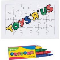 Puzzle para pintar con ceras 24 piezas personalizado Puzzle para pintar con ceras 24 piezas personalizado